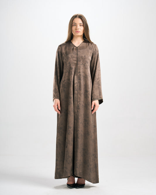 Qittan Jacquard Abaya- H0307