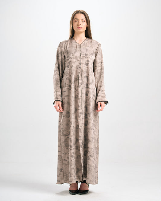 Qittan Jacquard Abaya - H0299
