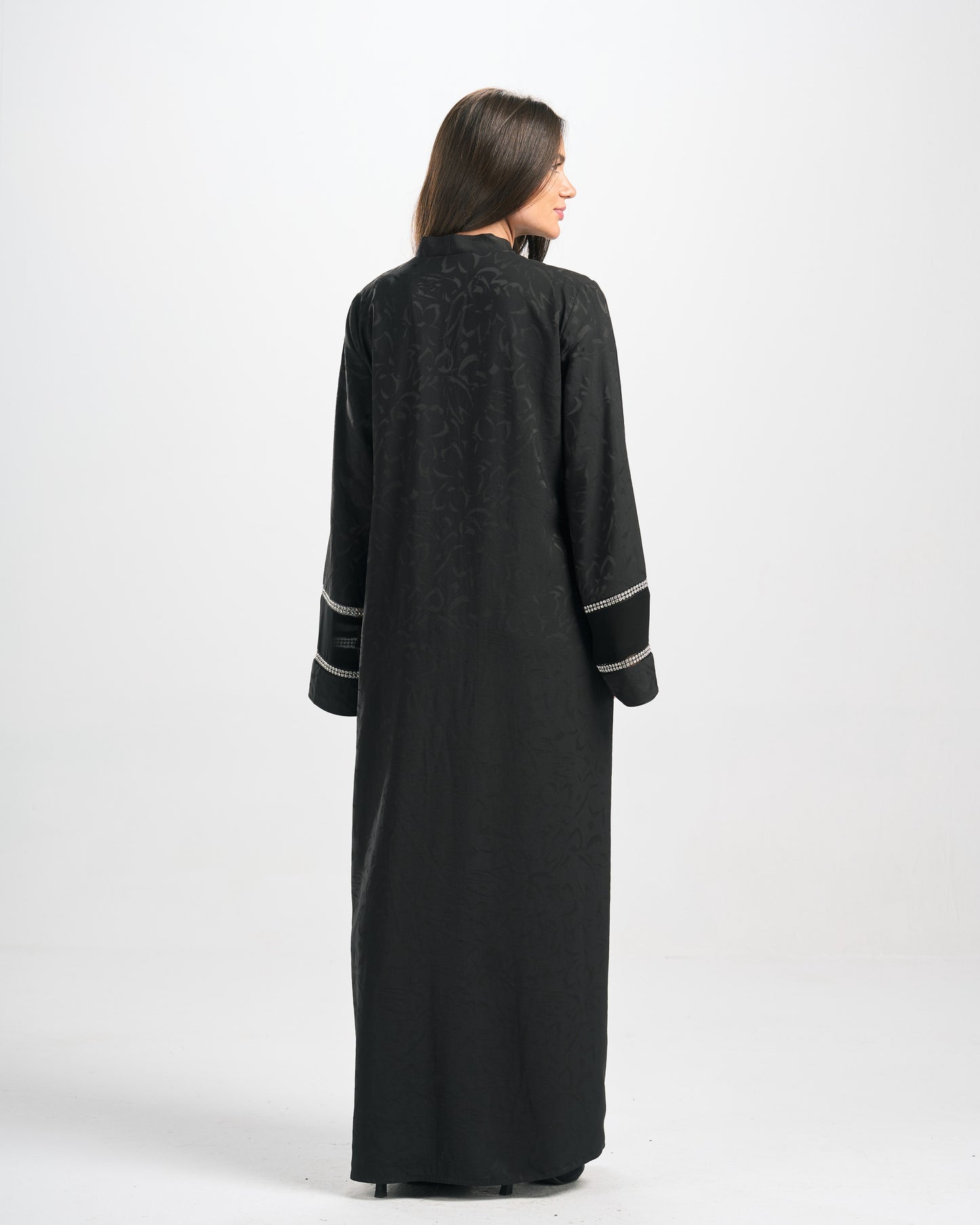 Qittan Jacquard Abaya - H0316