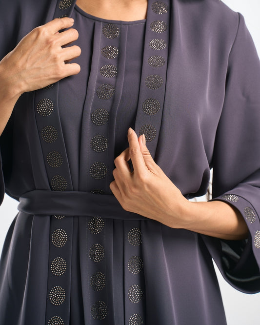 طقم عباية سهرة (٤ قطع)