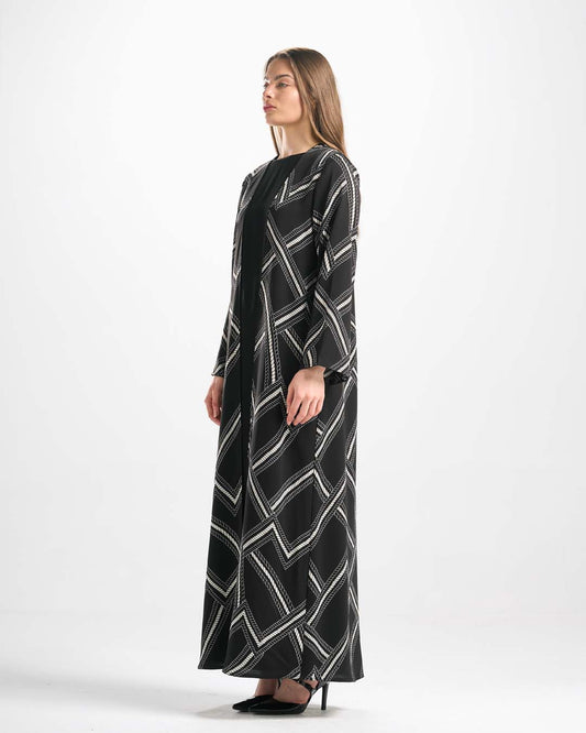 C0570 طقم عباية حرير 4 قطع