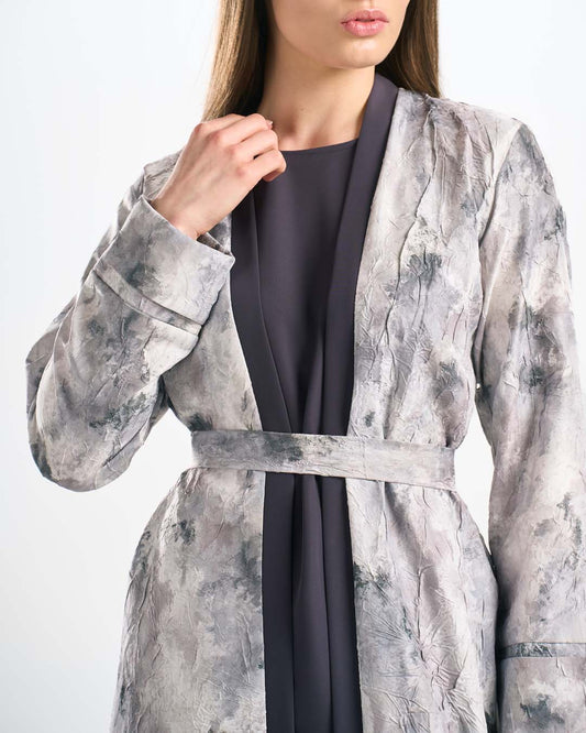 C0576 4-Piece Silk Abaya Set