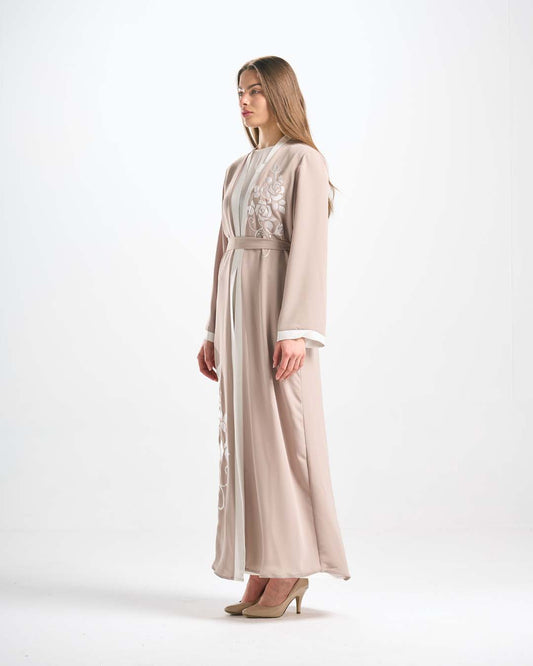 C0611 طقم عباية تطريز 4 قطع