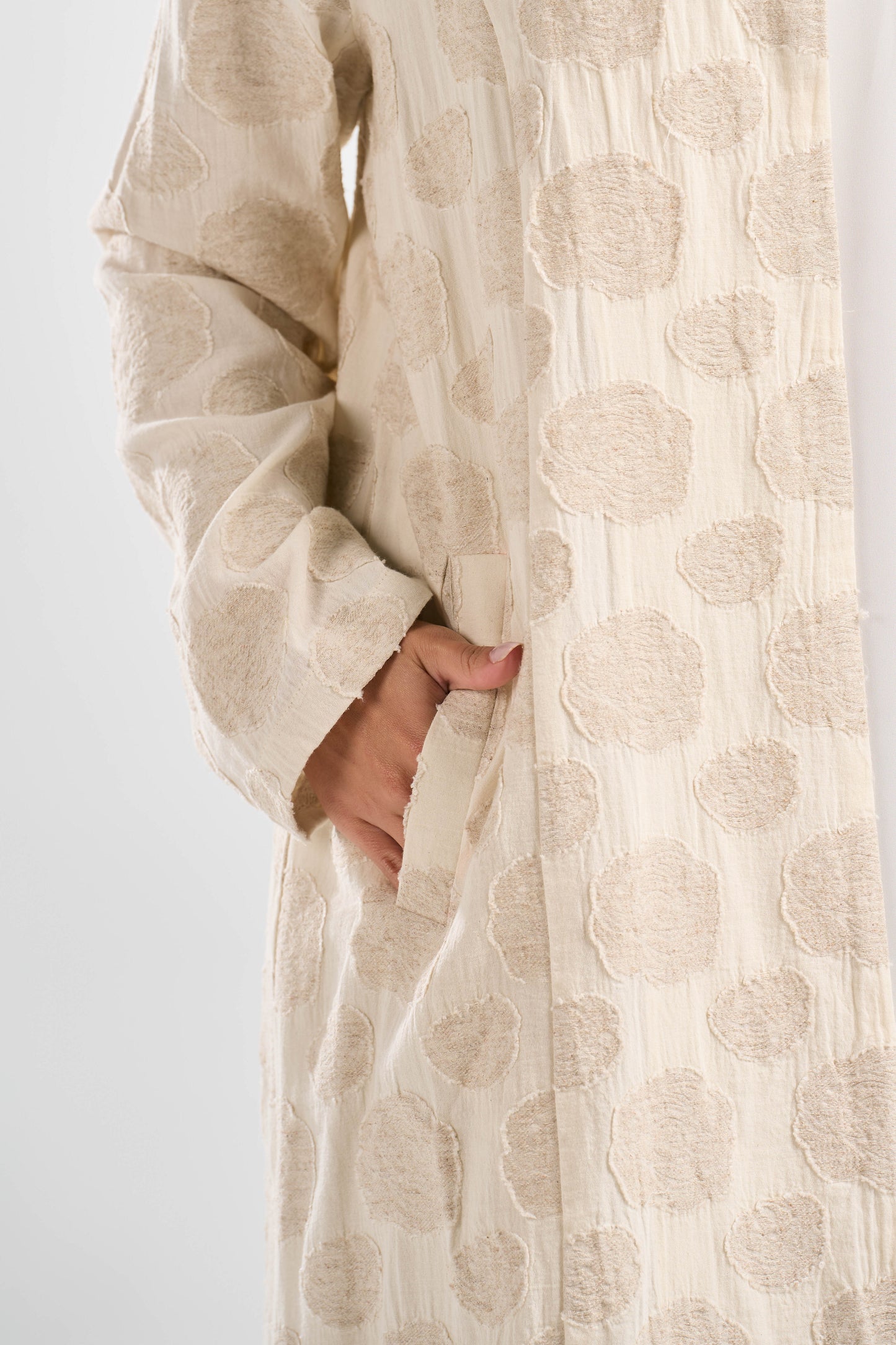 Jacquard Linen Summer Abaya