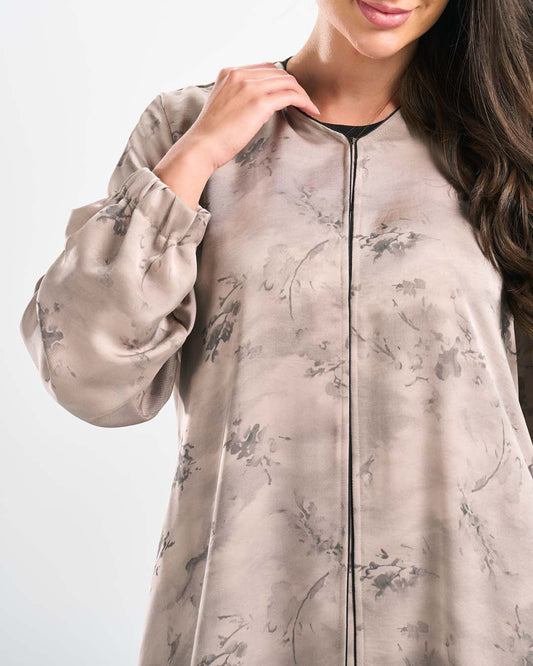 H0301 عباية جاكارد قطان