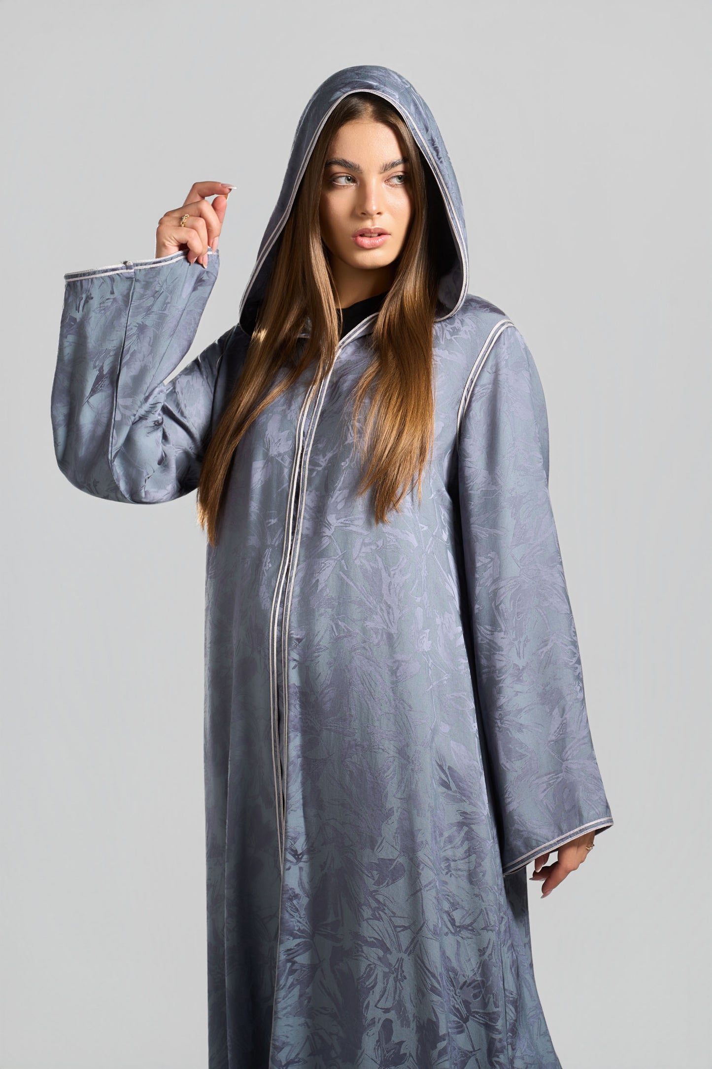 Qittan Jacquard Abaya - H0315