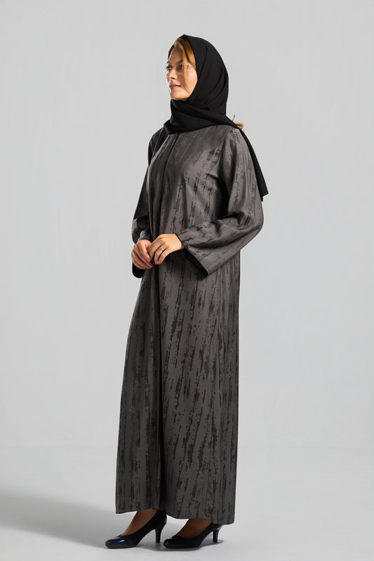 Qittan Jacquard Abaya - H0325