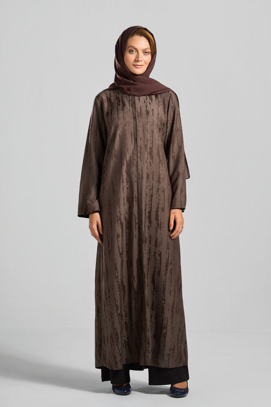 Qittan Jacquard Abaya - H0342