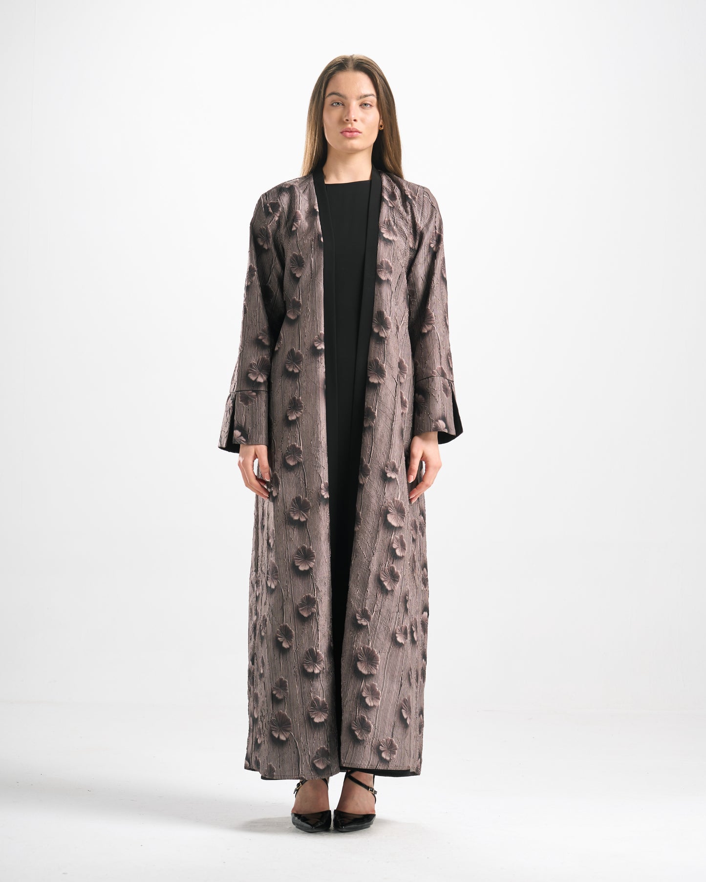 Silk Abaya Set - C0593