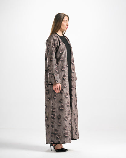 Silk Abaya Set - C0593