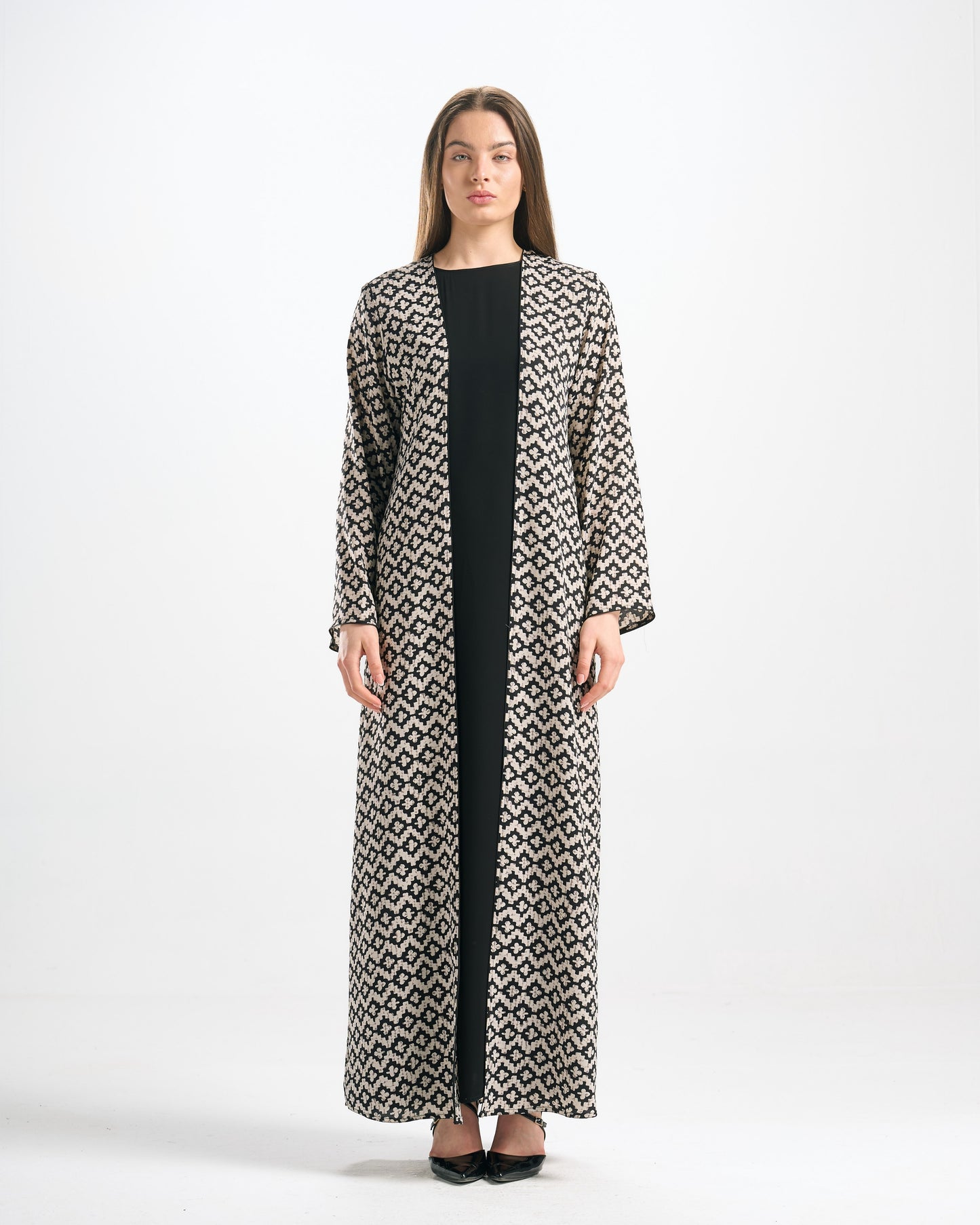 Silk Abaya Set - C0553