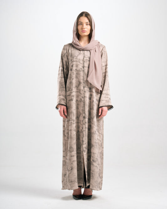 Qittan Jacquard Abaya - H0299