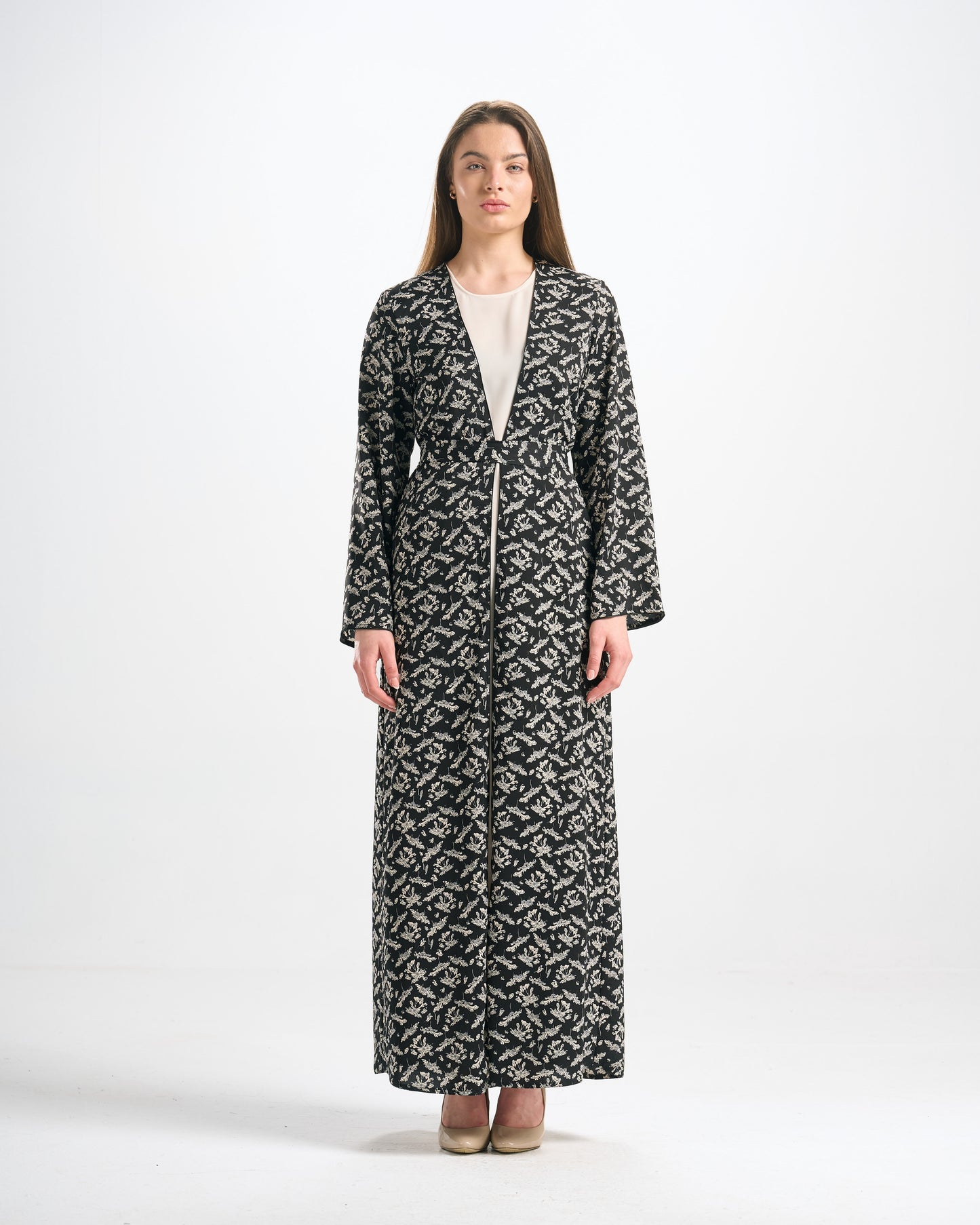 Silk Abaya Set - C0554