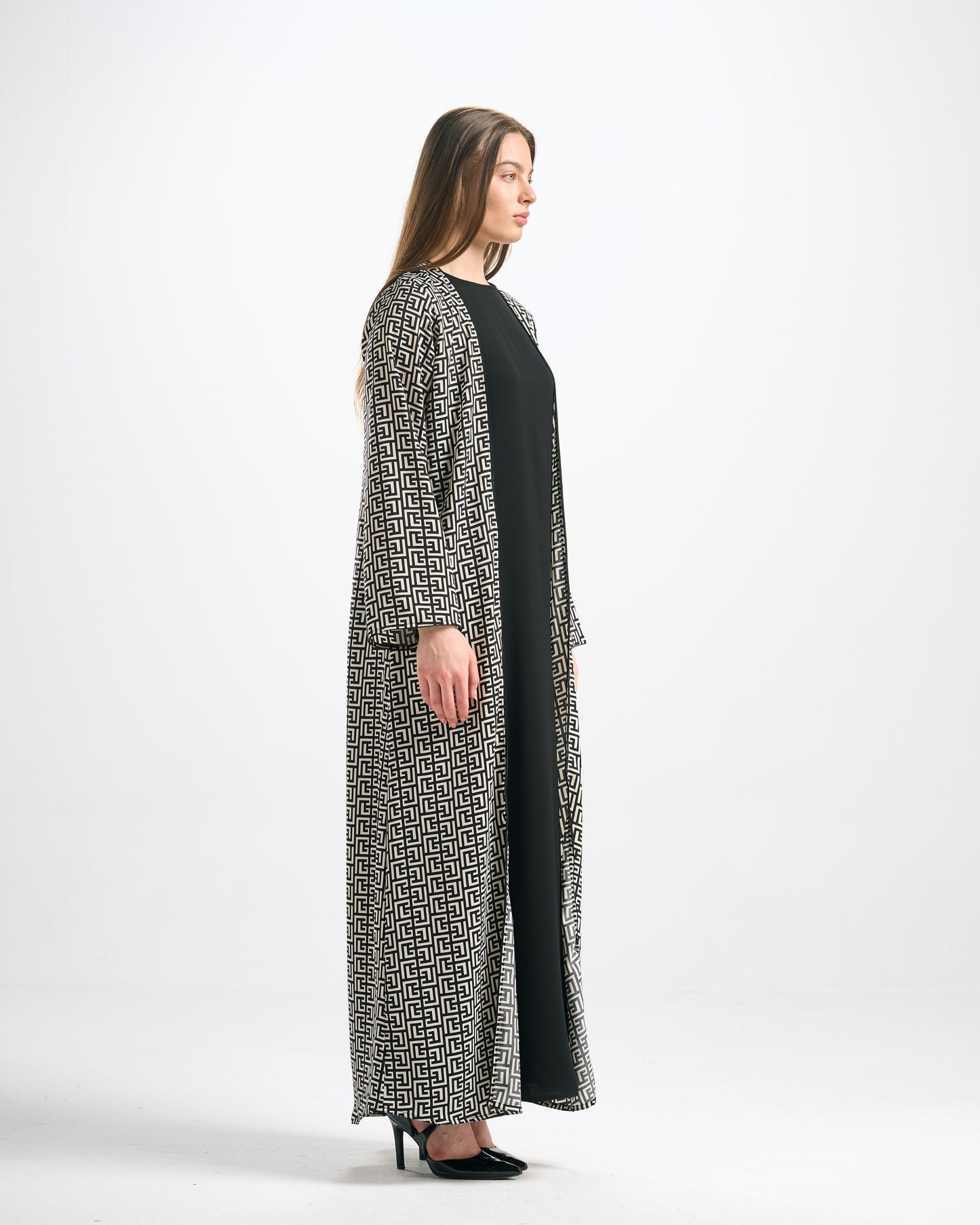 Silk Abaya Set - C0565