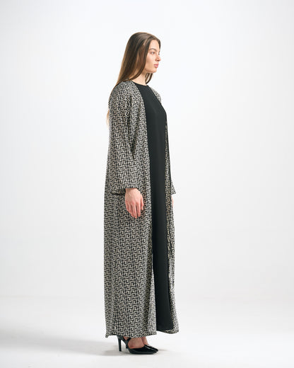 Silk Abaya Set - C0565