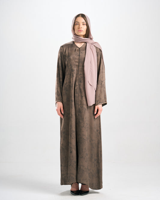 Qittan Jacquard Abaya- H0307