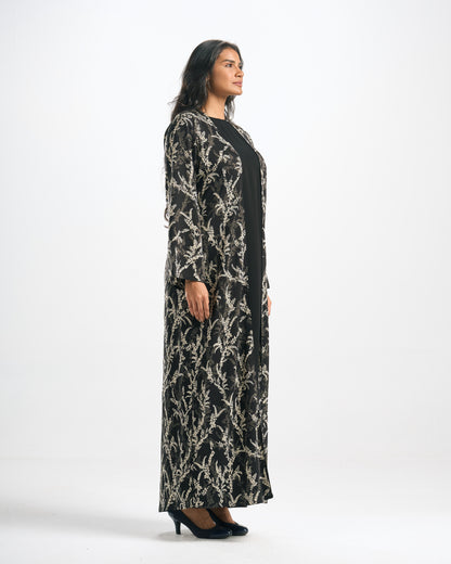 Silk Abaya Set - C0569