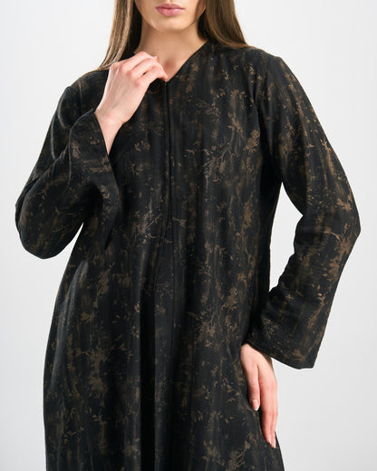 Qittan Jacquard Abaya - H0311