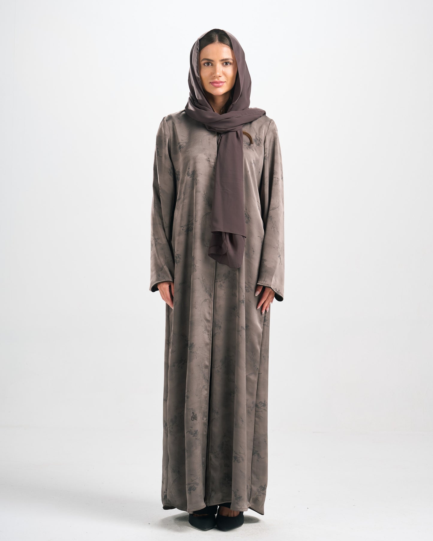 Qittan Jacquard Abaya - H0298
