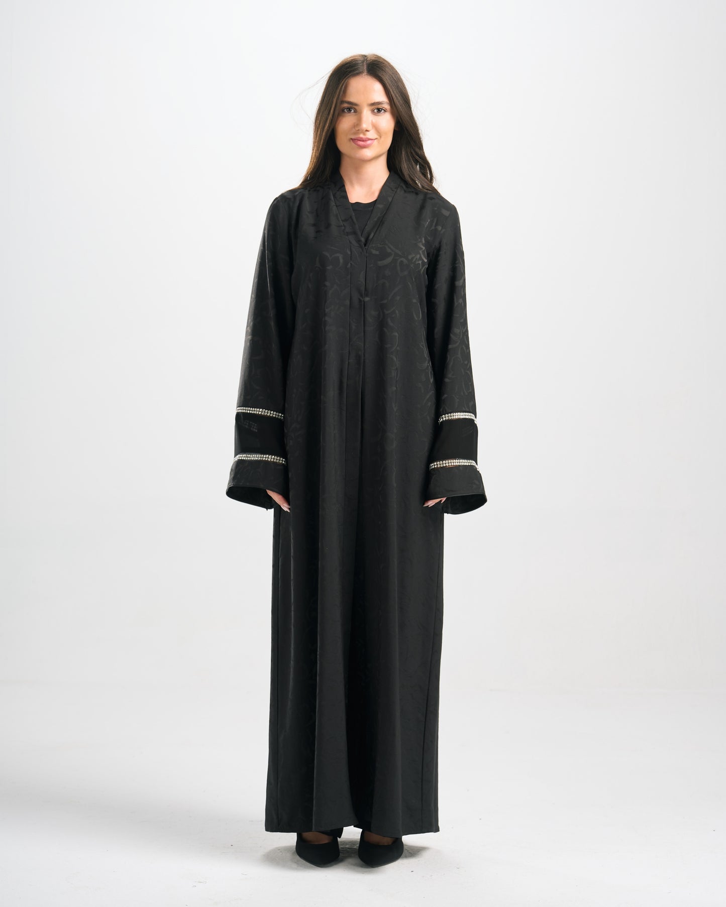 Qittan Jacquard Abaya - H0316