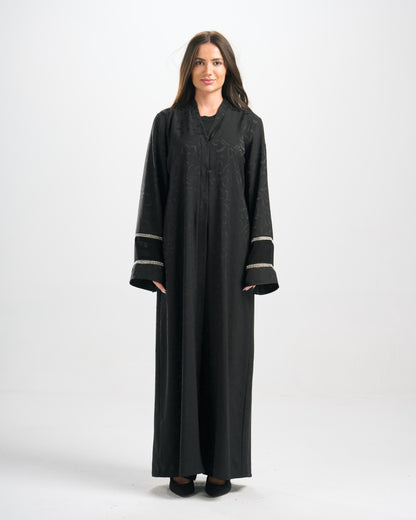 Qittan Jacquard Abaya - H0316