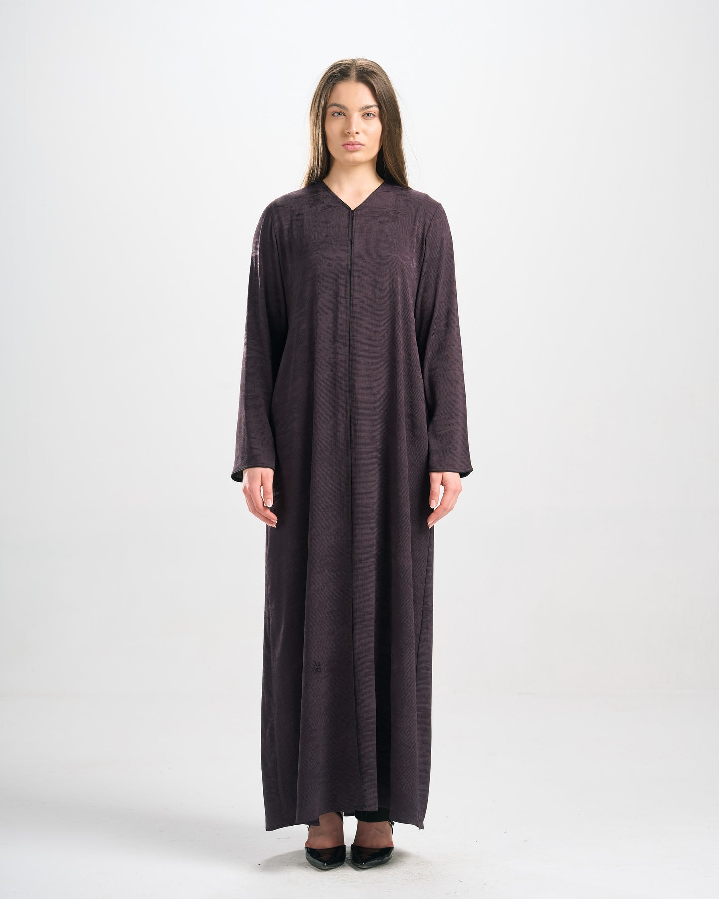 Qittan Jacquard Abaya - H0312