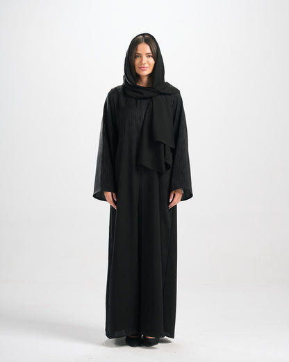 Qittan Jacquard Abaya - H0344