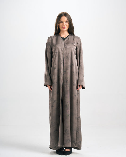 Qittan Jacquard Abaya - H0298