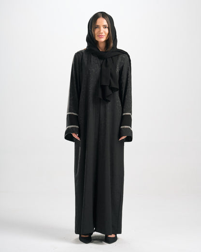 Qittan Jacquard Abaya - H0316