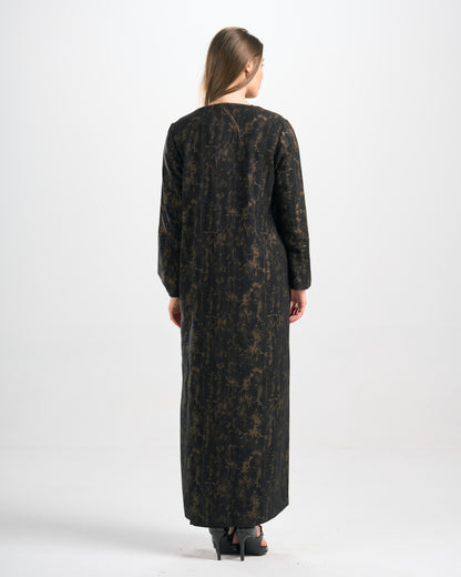 Qittan Jacquard Abaya - H0311