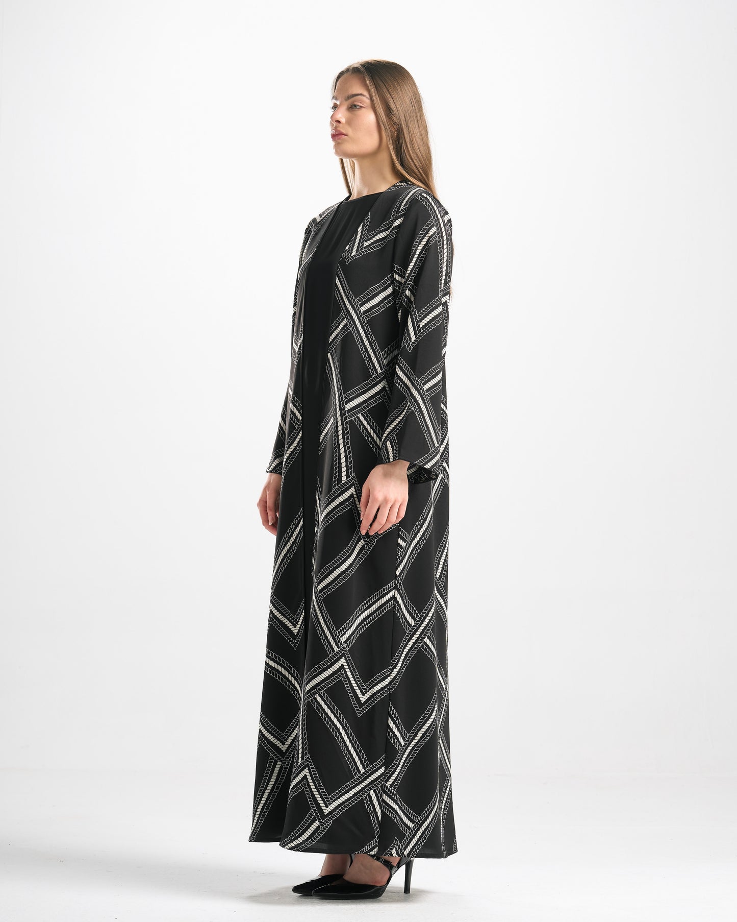 Silk Abaya Set - C0570
