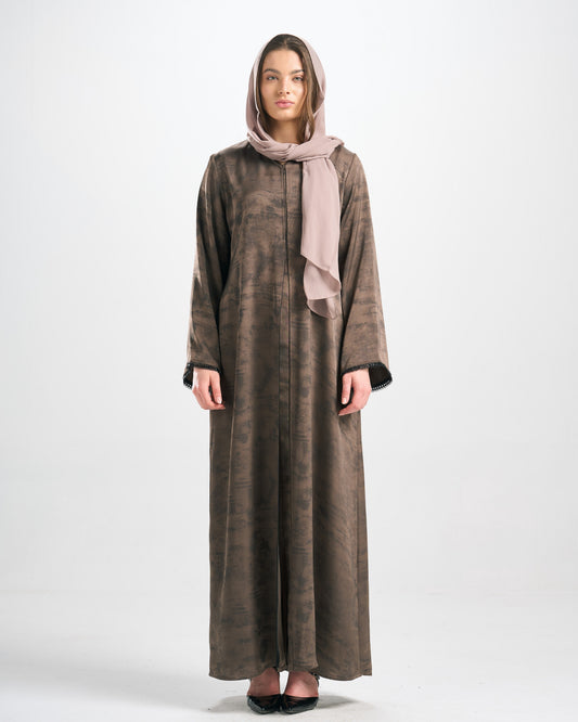 Qittan Jacquard Abaya - H0304