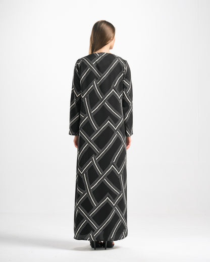Silk Abaya Set - C0570