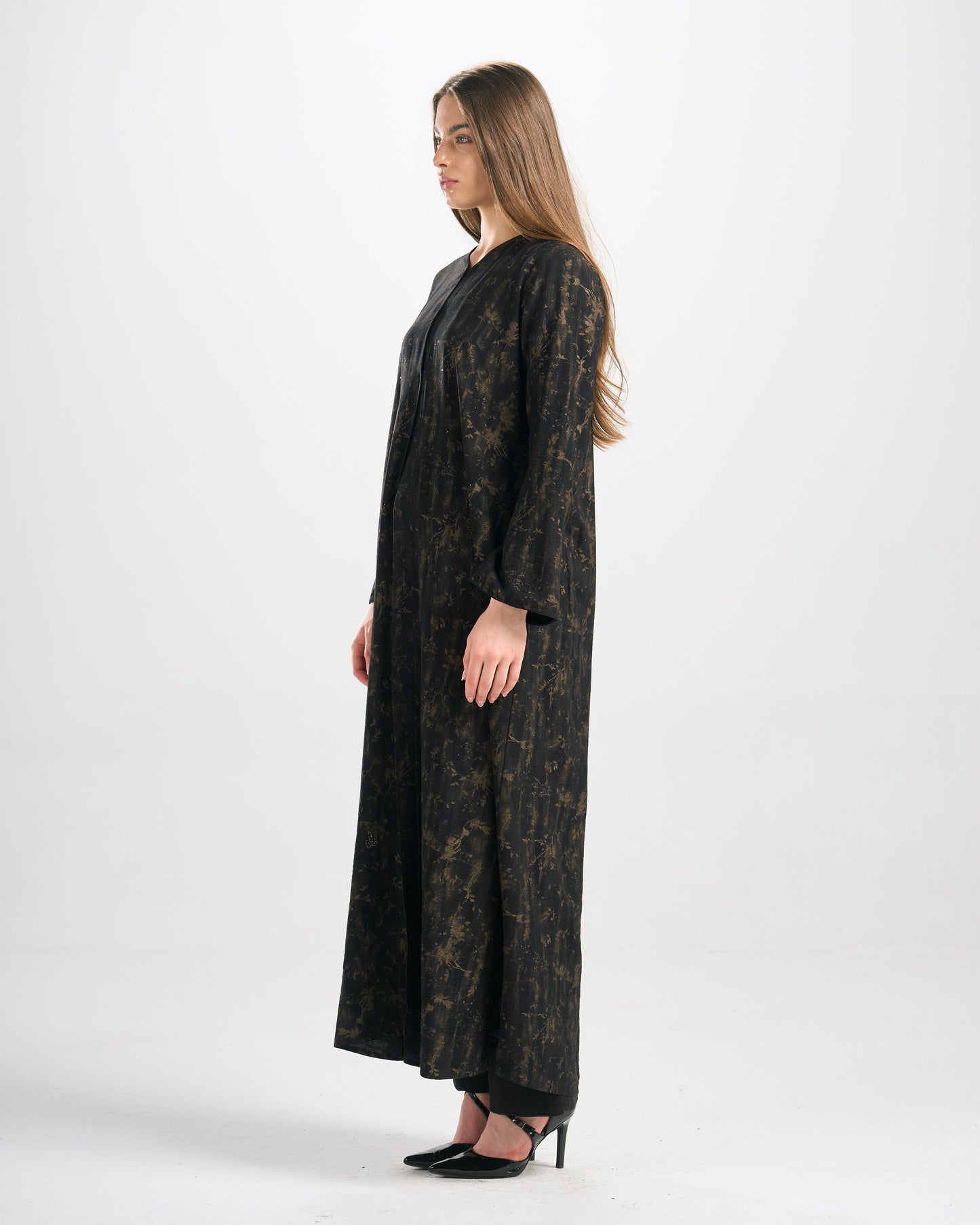 Qittan Jacquard Abaya - H0311