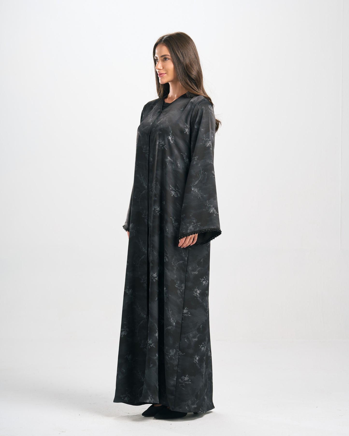 عباية جاكارد قِطان- H0300