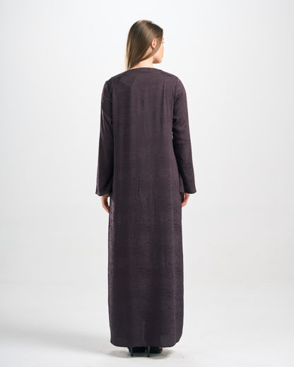 Qittan Jacquard Abaya - H0312