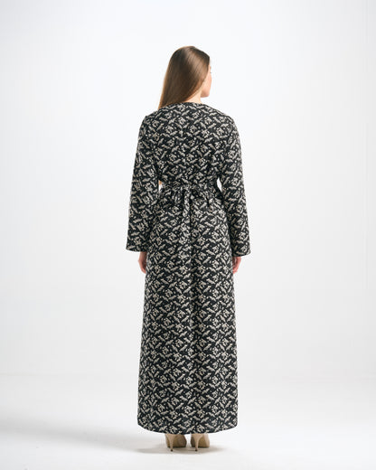 Silk Abaya Set - C0554