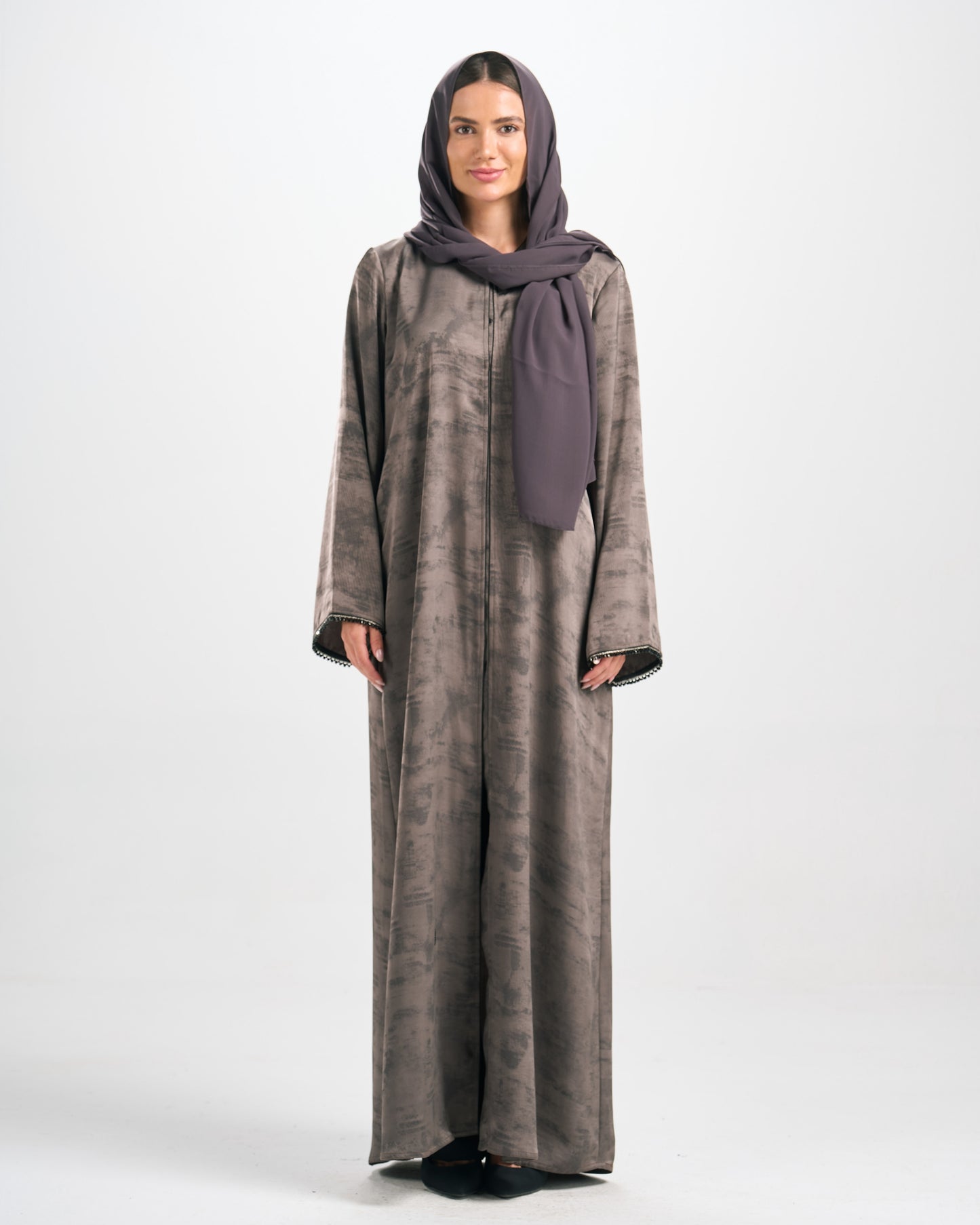 عباية جاكارد قِطان - H0302