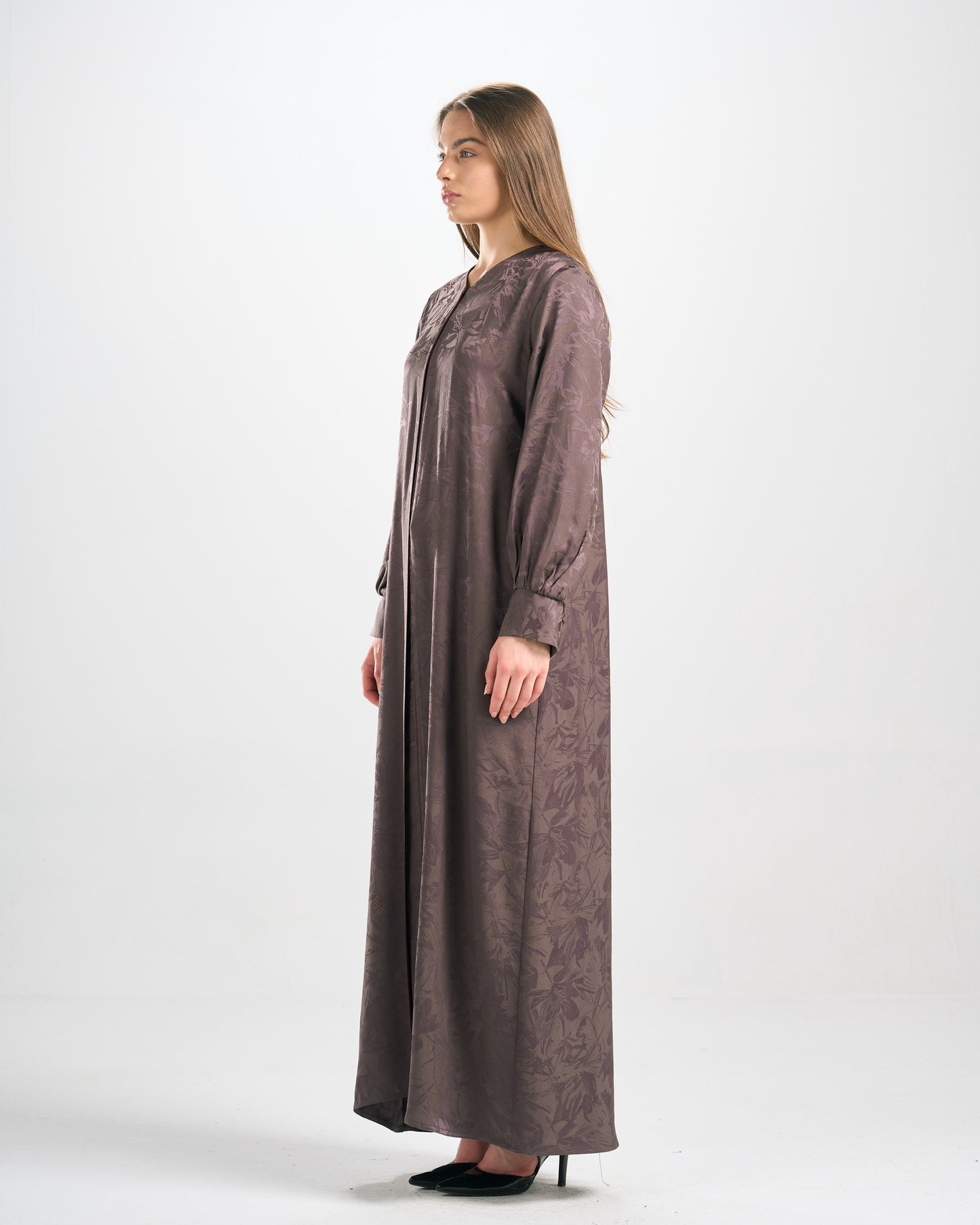 Qittan Jacquard Abaya - H0324