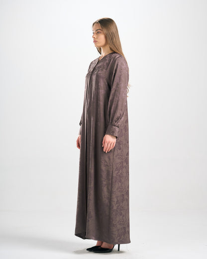 Qittan Jacquard Abaya - H0324