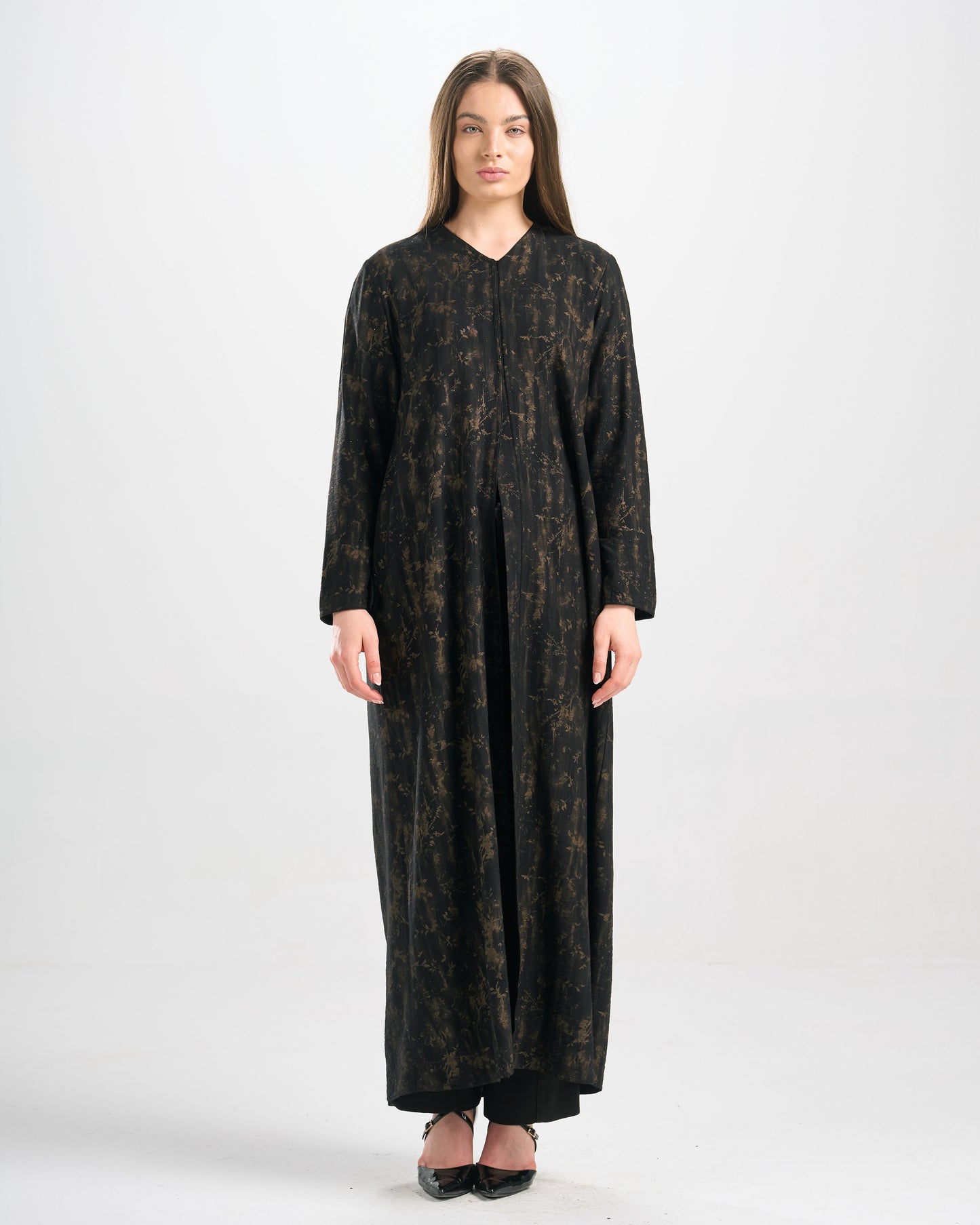 Qittan Jacquard Abaya - H0311