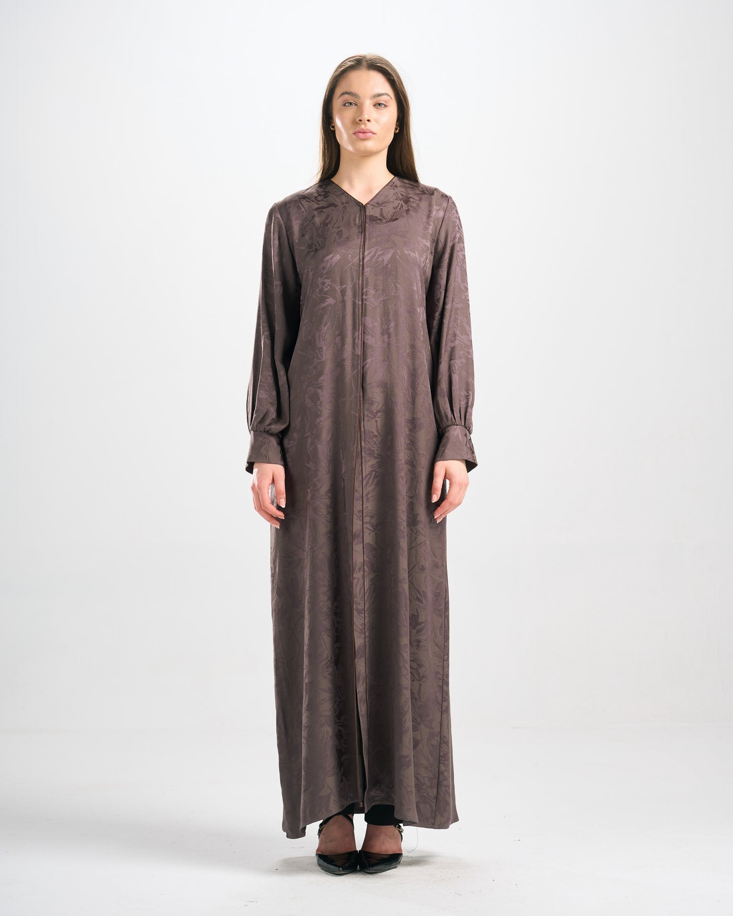 Qittan Jacquard Abaya - H0324