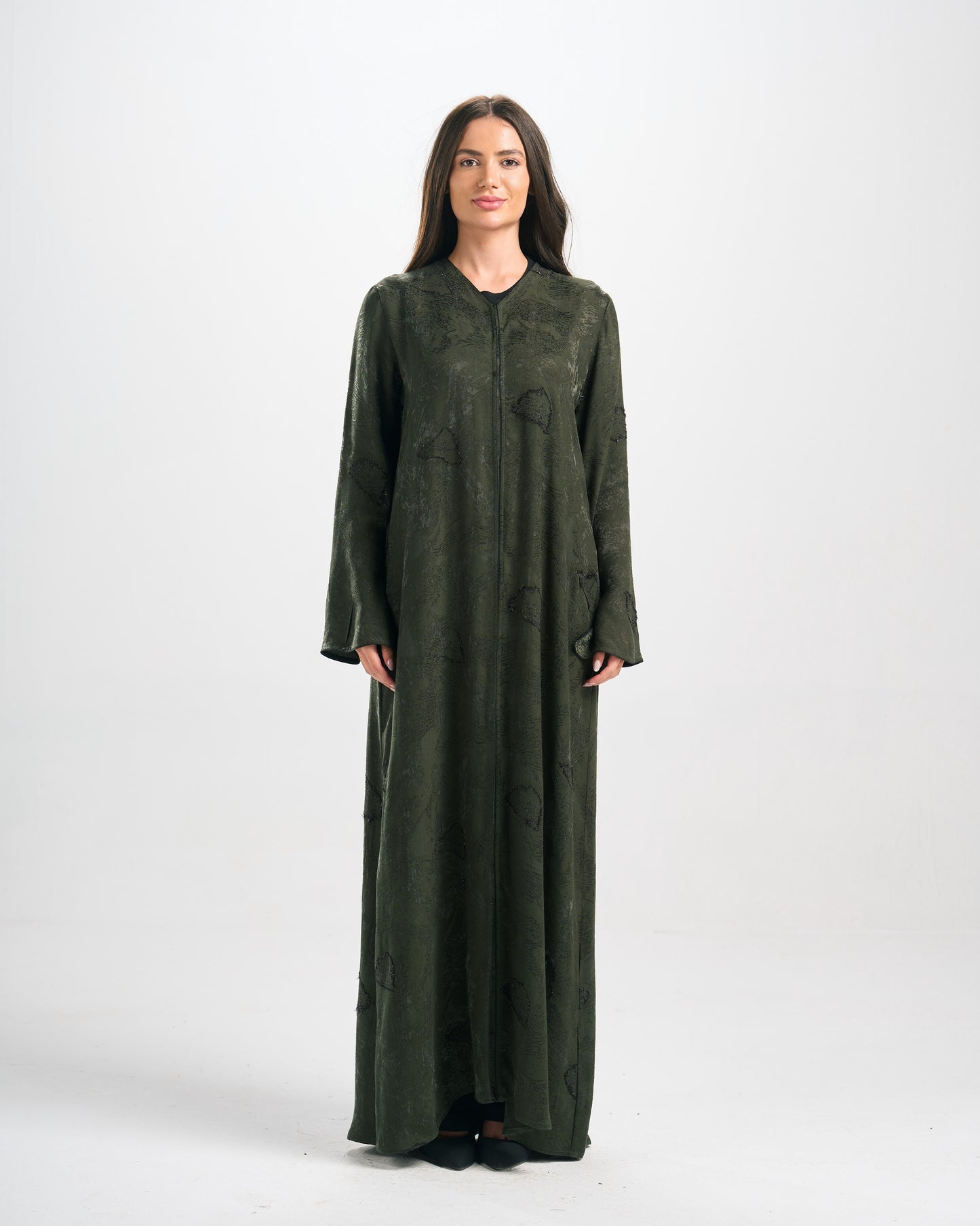 Qittan Jacquard Abaya - H0296