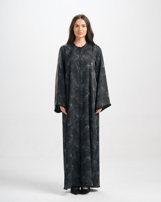 Qittan Jacquard Abaya - H0300
