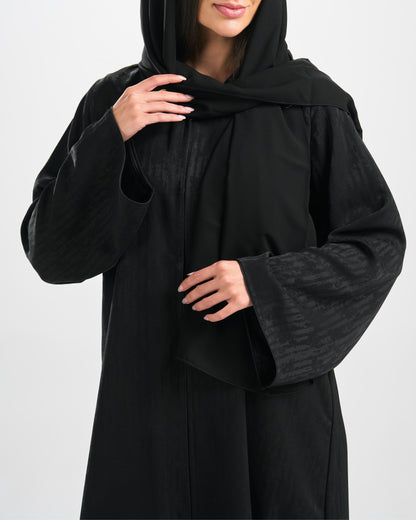 Qittan Jacquard Abaya - H0344