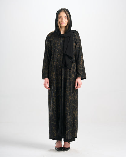 Qittan Jacquard Abaya - H0311