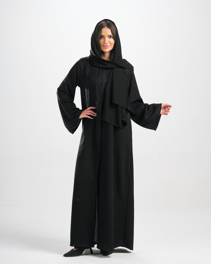 Qittan Jacquard Abaya - H0344