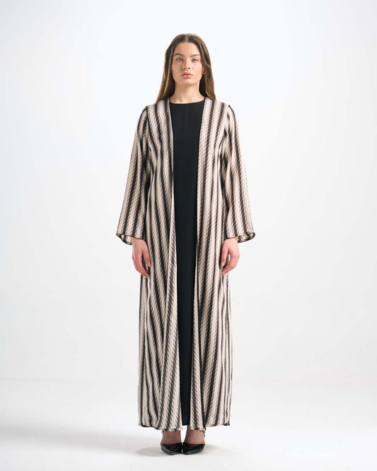 C0552 4-piece silk abaya set