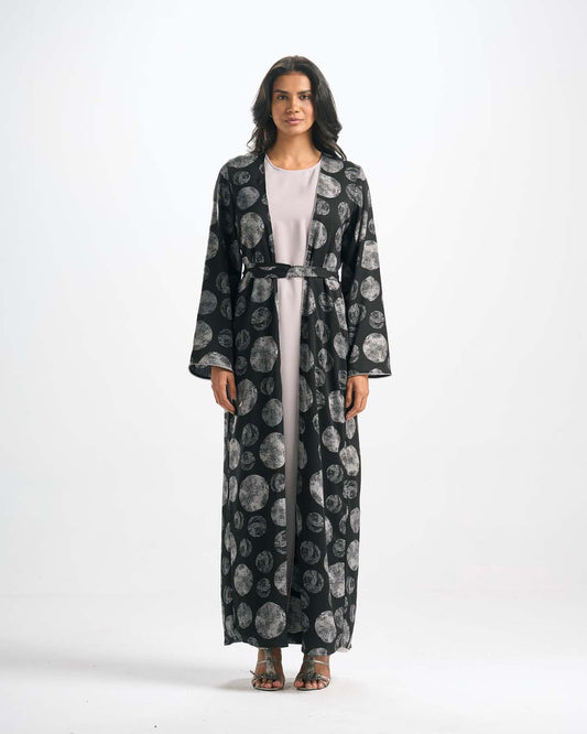 C0561 4-Piece Silk Abaya Set