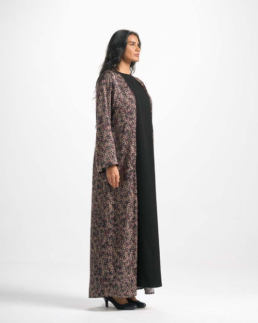 C0564 4-piece silk abaya set